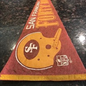 SAN FRANCISCO 49ERS 1967 Vintage FULL SZ PENNANT